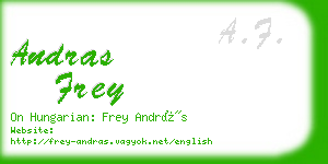 andras frey business card